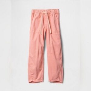 GAP Mid Rise SuperSoft Pull-On Barrel Jeans in Tea Rose (M)